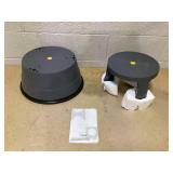 Giantex Rolling Step Stool, Library Stool w/Non-Slip Platform, Thick Rubber Ring, Outdoor Indoor Portable Round Step Stools with Wheels for Adults, Seniors, Kids, Max Load 330 lbs