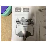 Costway 5-in-1 Baby Activity Center with Rotating Seat Removable Toys Lights & Music Blue/White/Pink (USED)