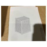 Costway Large Tilt-out Laundry Hamper Bamboo Laundry Cabinet Organizer