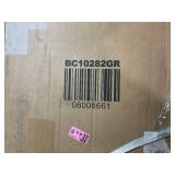 POWERSTONE Bathroom Storage Cabinet, Freestanding Floor Cabinet Organizer with Glass Doors & Adjustable Shelf, Wooden Kitchen Pantry Cupboard for Living Room, Bathroom, Office, Entryway White (?30.48 