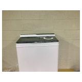 Costway 26 lbs Portable Semi-automatic Twin Tub Washing Machine with Drain Pump Gray (Transit Damage)