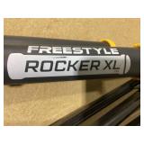 GCI Outdoor Freestyle Rocker Foldable Rocking Camp Chair, Heathered Pewter