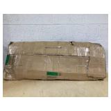 COSTWAY Folding Shopping Cart, Metal Grocery Cart with Extra Basket, 360° Swiveling Front Wheels & Comfortable Handle, Light Weight Collapsible Utility Cart for Laundry, Camping (Black) (USED, Maybe 