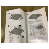 Window Awning Door Canopy, 48" x 40" Door Awnings Exterior with UPF50+ Sun Rain Snow Protection & Hallow Polycarbonate Sheet, Outdoor Front Door Entrance Canopy