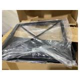 Tangkula Outdoor Patio Glider, Metal Framed Gliding Chair with Cushion, Ergonomic Single-Person Outdoor Patio Chair with Curved Armrest, Smooth Rocking Arms for Porch, Patio (1)