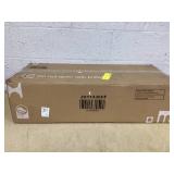 COSTWAY JV11436CF 3 Tier Nightstand with 3 Seagrass Baskets Narrow X-Design