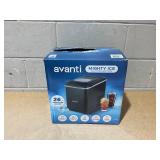 Avanti Ice Maker Mighty Ice Countertop Design Makes 26 Pounds of Bullet-Shaped Ice Cubes in 24 Hours, Digital Touch Controls and Self Cleaning Function, Includes Scoop, Black (Bucket Is Missing)