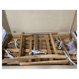 Costway HW70944 2-Person Outdoor Acacia Wood Bench with Backrest