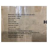 Twin Size Bed Frame with Storage Headboard and Charging Station Gray