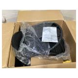 Set of 2 Costway Rattan Swivel Barstools with Curved Back-Black