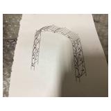 Giantex - 2 Half Garden Arch Trellis, 8.2ft Metal Garden Gazebo