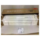 Costway Outdoor PVC Air Conditioner Fence with 20 Inch Long Stakes