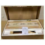 Costway Rubber Wood Dining Bench with Armrest Sherpa Upholstered Backrest and Soft-padded Seat-Natural (Maybe Missing Hardware)