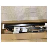 VEVOR Handrail for Outdoor Steps, 1-2 Steps Arch#2 Outdoor Handrail, Adjustable Wrought Iron Staircase Handrail, Thickened Stair Railings for Porch Railing, Deck Handrail, Black (Maybe Missing Hardwar