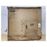 Rubbermaid Commercial Products Collapsible X Cart Black Steel 8 Bushel Bin Commercial Laundry Cart with Wheels for Hotel/Nursing Home/Home/College Easily Move Laundry/Supplies/Groceries