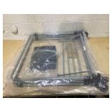 Rubbermaid Commercial Products Collapsible X Cart Black Steel 8 Bushel Bin Commercial Laundry Cart with Wheels for Hotel/Nursing Home/Home/College Easily Move Laundry/Supplies/Groceries