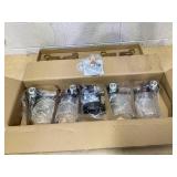 Kichler Winslow 30" Vanity Light in Olde Bronze®, 4-Light Transitional Bathroom Light with Clear Seeded Glass. (30" W x 9.25" H), 45887OZ