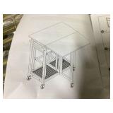 Costway 2 Seater Extending Dining Table Set White Size of Unfolded Table	29" x 29" x 31.5"(L x W x H)