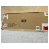 Costway Console Sofa Table with 2 Drawers and Bottom Shelf Gray