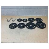 LOT OF 8 CAP Plates 5lbs, 10lbs, 2.5lbs (Only Plates)