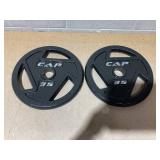 LOT OF 2 CAP Plates 35lbs (Only Plates)