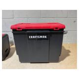 CRAFTSMAN 19-in W x 24.75-in H x 11.0-in D Red and Black Plastic Rolling Tool Box