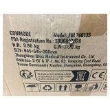 VEVOR Commode Chair, Bedside Commode with Drop-Down Arms and Detachable Backrest, 5-Level Adjustable Height, 7L Removable Bucket, Easy to Assemble, 1000LBS Capacity, Portable Toilet for Adults Seniors