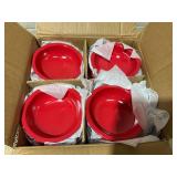 LOT OF 46 Kingline Melamine Nappie Bowl 10 oz - Red