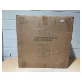 YSSOA Offset Patio Umbrella Base with Wheels, Sand(410 Lbs)/Water(220 Lbs) Filled, Heavy Duty Market Cantilever Umbrellas Stand, 33"X33"X6.7"