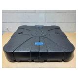 YSSOA Offset Patio Umbrella Base with Wheels, Sand(410 Lbs)/Water(220 Lbs) Filled, Heavy Duty Market Cantilever Umbrellas Stand, 33"X33"X6.7"