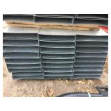 56 Pcs 14" x 2 1/2" x 10 Ft Steel Channel - Bottom Stack  Appears Unused