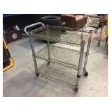 NSF Rolling Shelf/Cart 30" x 18" Basket Shelves
