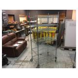 NSF Rolling 6 Shelf Wire Rack 24" x 36" x 80" - Nice