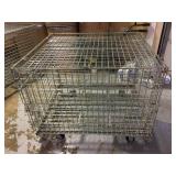 Rolling Heavy Wire Storage Cages 48" x 40" x 38"