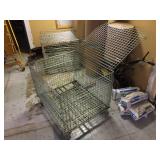 Rolling Heavy Wire Storage Cages 48" x 40" x 38"