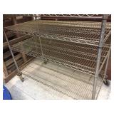 NSF Rolling Wire Shelf 48" x 24" x 78" - 10 Shelves!