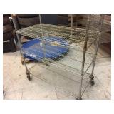 NSF Rolling Wire Shelf 48" x 24" x 80" - 5 Shelves