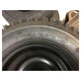 3 Unused 4.10/3.50-6 Utility Wheels/Tires - 3/4" Axel