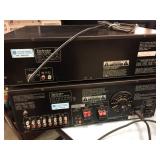 TECHNICS CD Changer + Stereo Amplifier - Powers On
