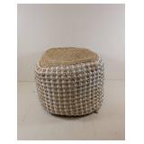 NOURISON JUTE AND COTTON OTTOMAN