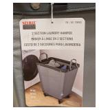 SEVILLE CLASSICS 2 SECTION LAUNDRY HAMPER