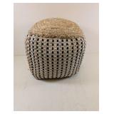 NOURISON JUTE AND COTTON OTTOMAN