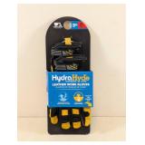 3M HYDRA HYDE MEDIUM LEATHER WORK GLOVES 3PK.