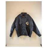 NEW TACT SQUAD POLICE WINDBREAKER JACKET 2XL (NAVY)