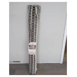 NEW THRESHOLD WASHABLE AREA RUG (4’x6’) BLACK/TAN STRIPED