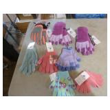 NEW 8 Pair of Girls Winter Gloves