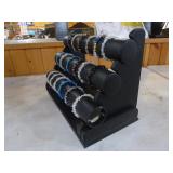 18 New Stone Chip Bracelets on 3-Tier Display Stand
