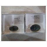 5 Labradorite Pendants Set in .925 Sterling Silver