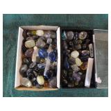 2 Small Boxes of Tumbled Stones