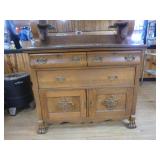 Victorian-Style Sideboard with Mirror